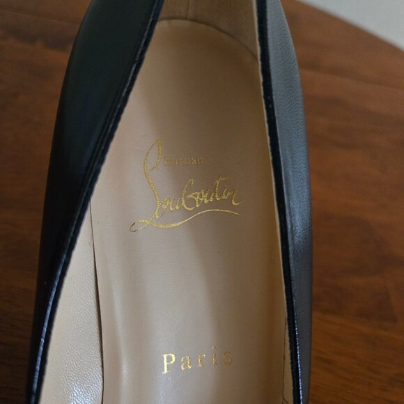 CHRISTIAN LOUBOUTIN Ron Ron 85 Black Kid Pumps 10/40 - Picture 6 of 11